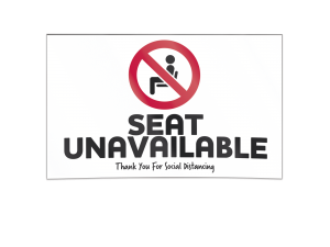 Social Distancing Seat Back Cover - White Opaque Polyethylene  16 in. X 26 in.